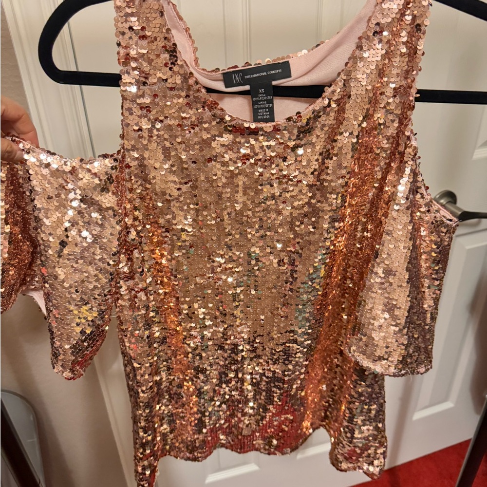 Inc Sequin Blouse